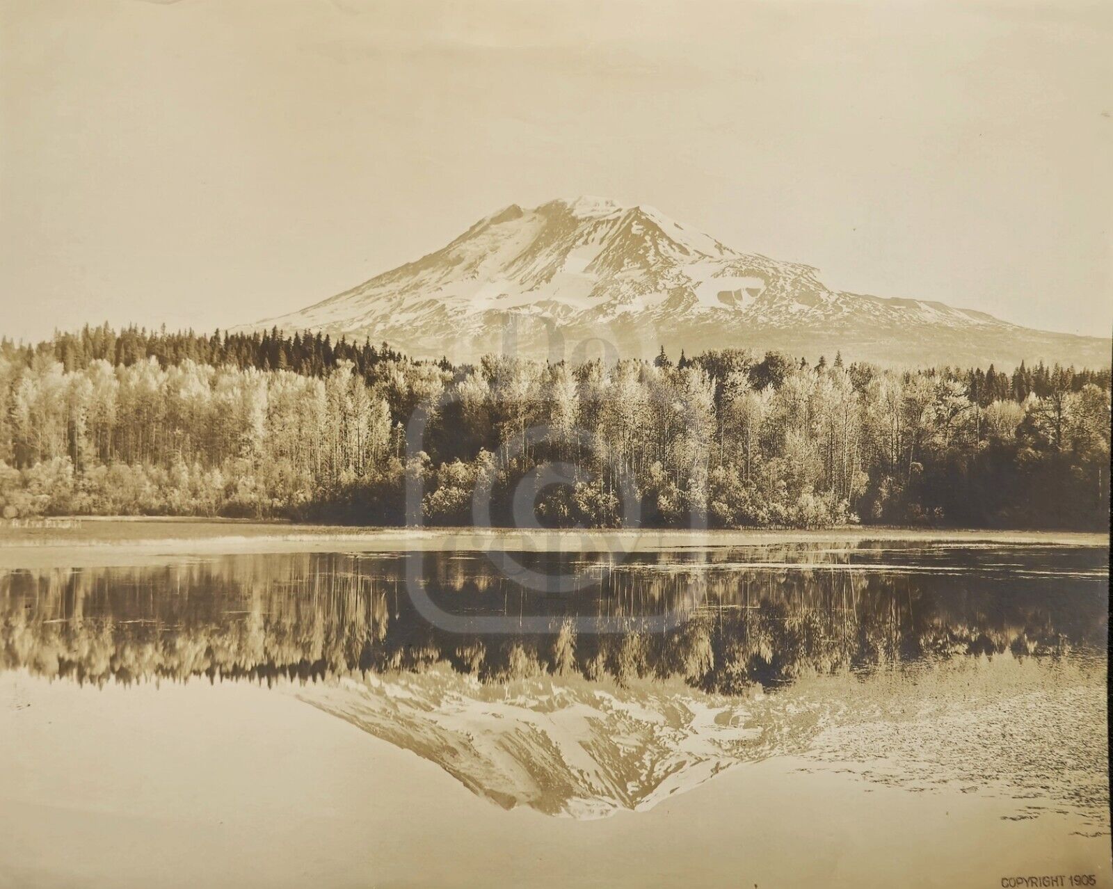 Early Photo of Mt. Adams, Washington. C. 1905. Fred Kiser for Lewis & Clark Expo