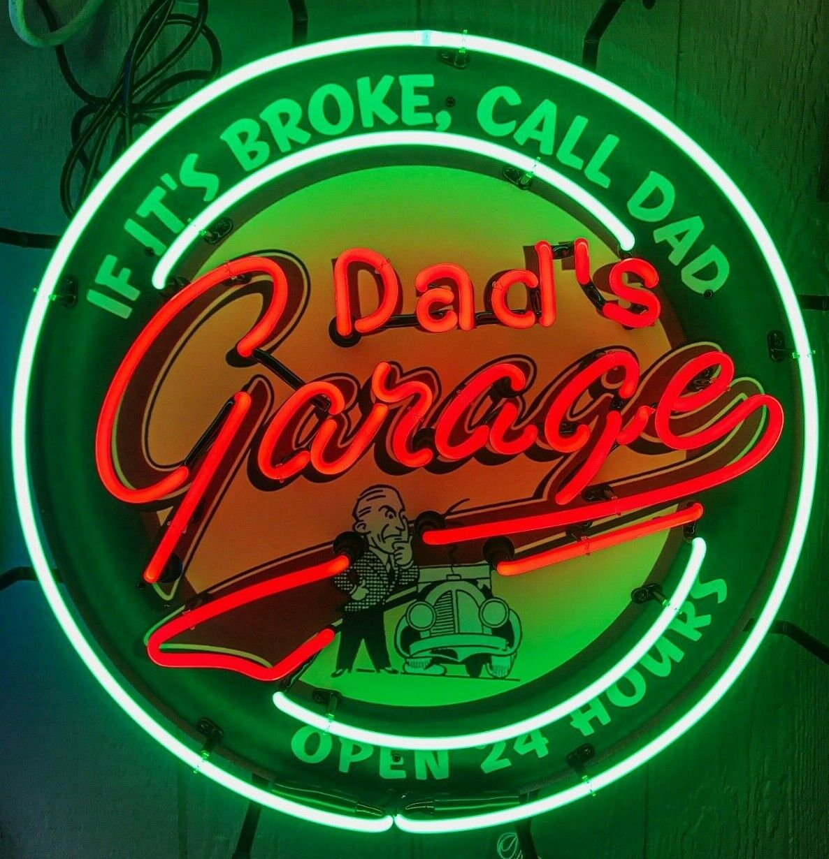DAD'S GARAGE NEON SIGN- APPROXIMATELY 24