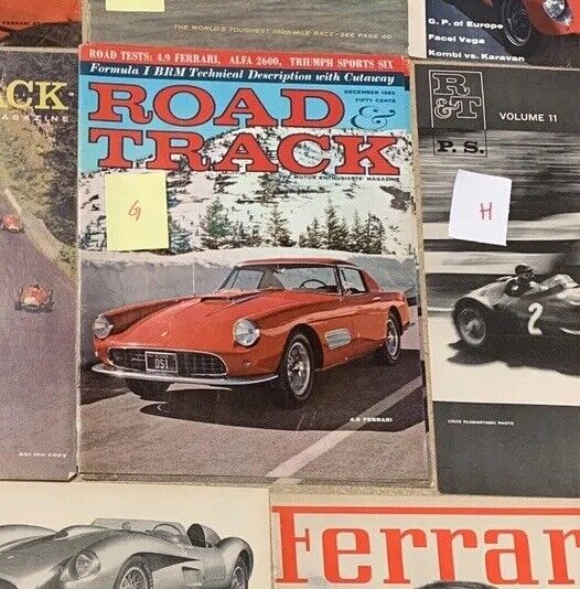 Vintage Ferrari advertisemnet (December, 1962)