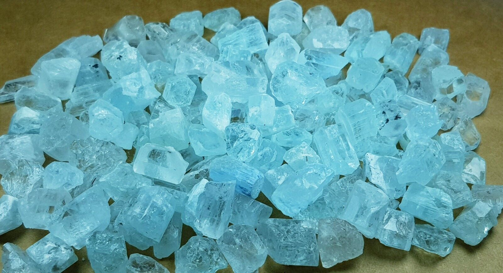 923 CT Natural Good Quality Blue Color Aquamarine Crystals Lot From @Nagar