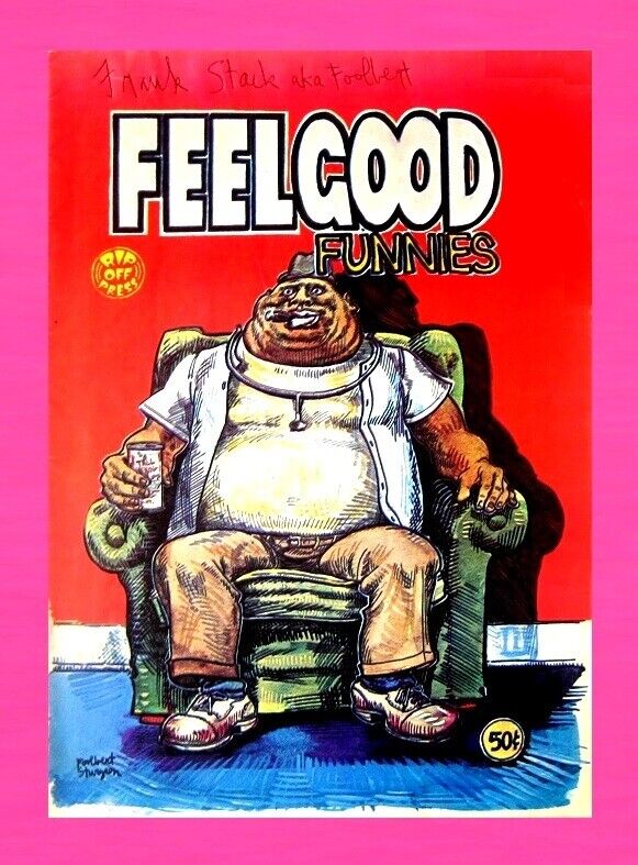 FELLGOOD FUNNIES, 1st PRINT, 1972, SIGNED by FRANK STACK, UNDERGROUND COMIC     