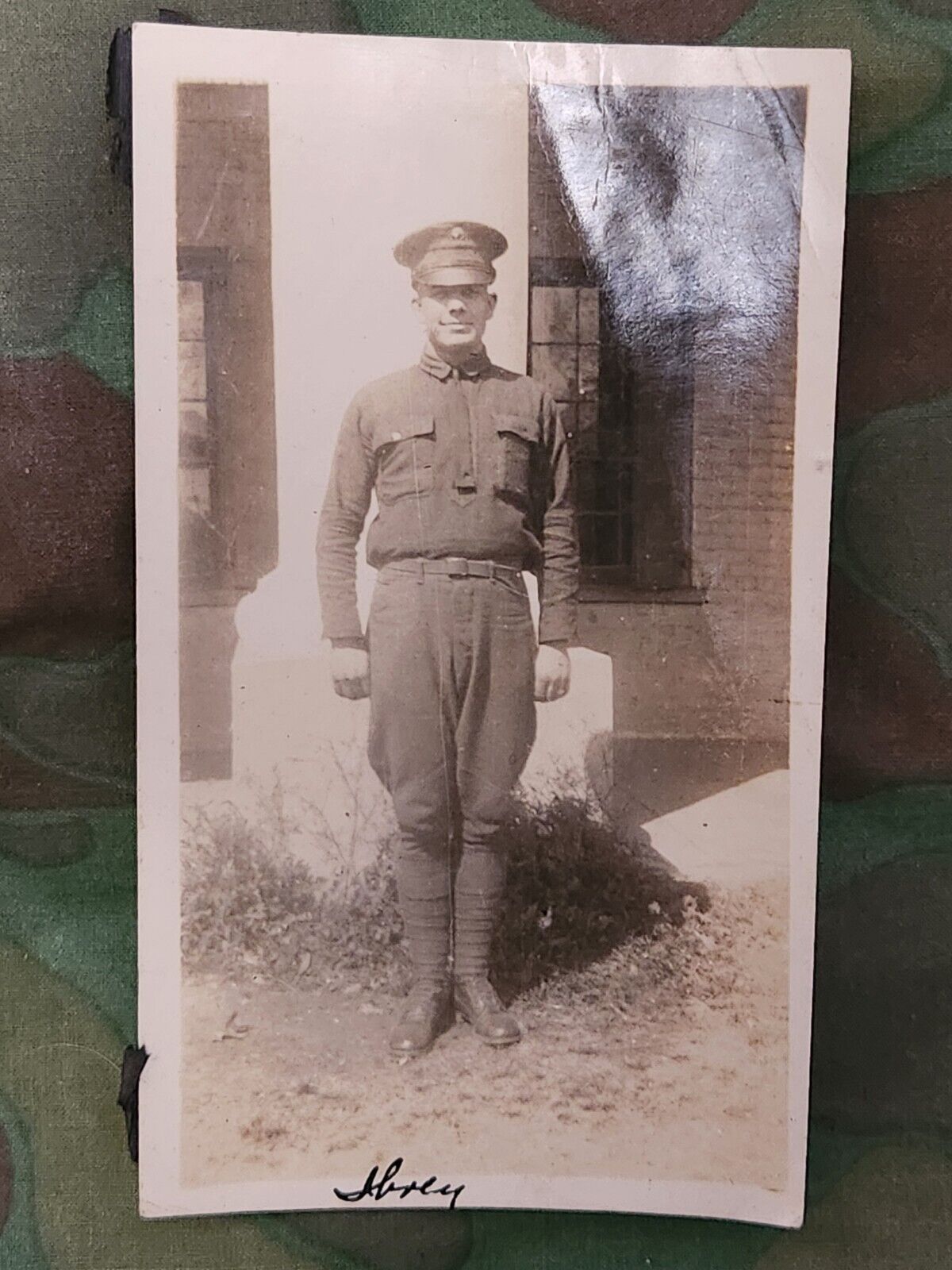 WWI US Army Doughboy Soldier Uniform Portrait Photograph Picture USMC MARINE WW1