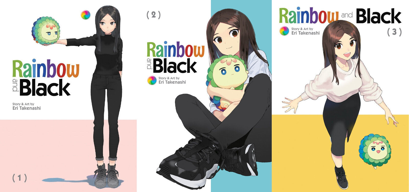 Rainbow and Black Vol 1-3, by Eri Takenashi (Paperback, English) COMPLETE SERIES