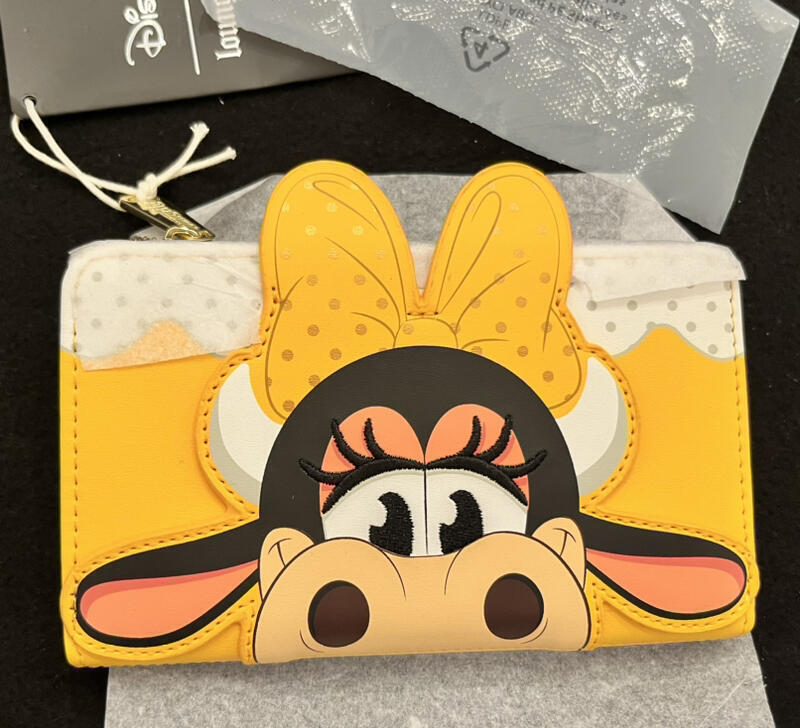 Disney Loungefly  Clarabelle Cow Cosplay   Bifold Wallet  NEW