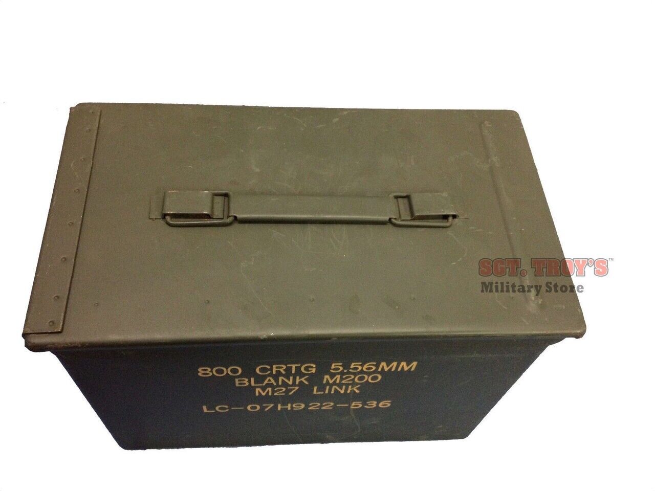 Military FAT 50 Cal PA-108 Metal Ammo Can Saw Box 5.56MM 2.23MM 7.62MM 800rds