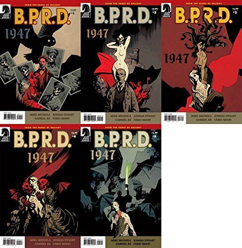 B.P.R.D.: 1947 #1-5 (2009) Dark Horse Comics - 5 Comics