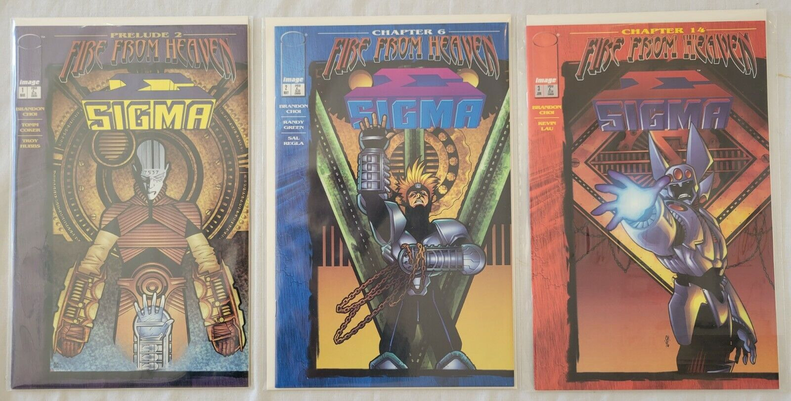 IMAGE COMICS LOT: SIGMA  #1-3 (1996) - FIRE FROM HEAVEN