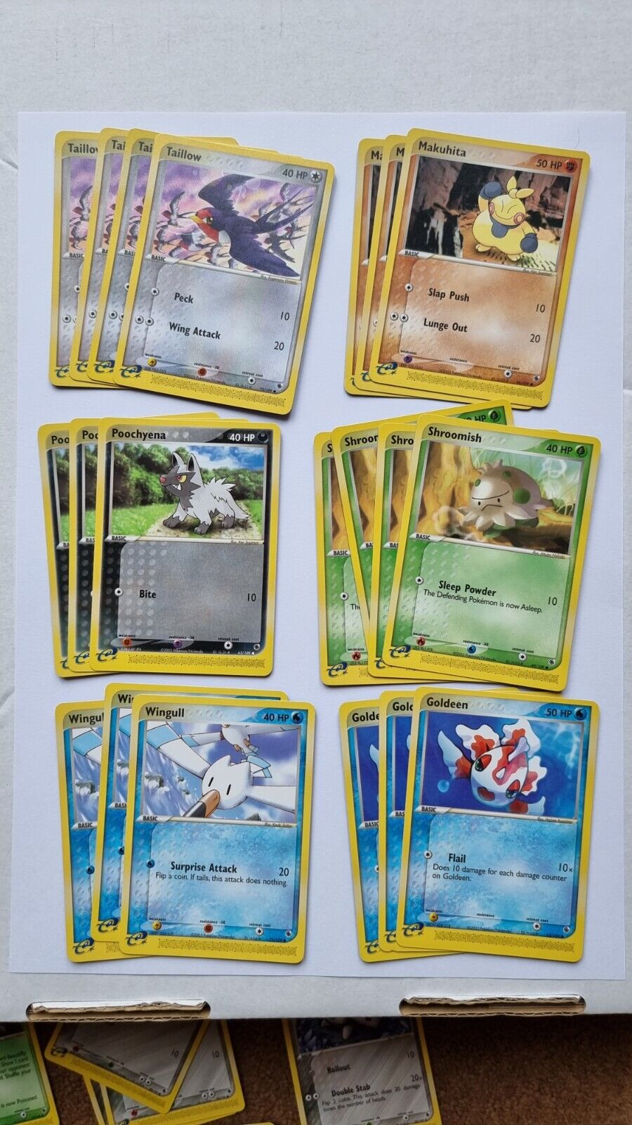 2003 Pokémon Ruby and Sapphire Card Bundle (48 cards) Excellent Condition
