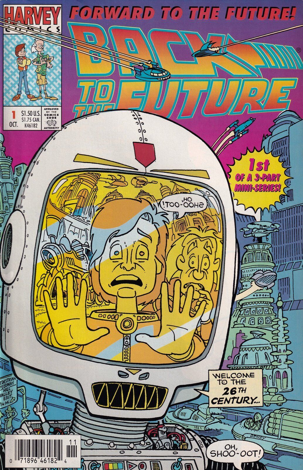 Back to the Future: Forward to Future #1 Newsstand (1992-1993) Harvey Comics