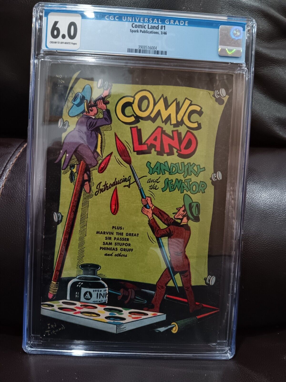 Comic Land #1 (March 1946, Spark Publications) Golden Age,Rare, CGC Graded (6.0)