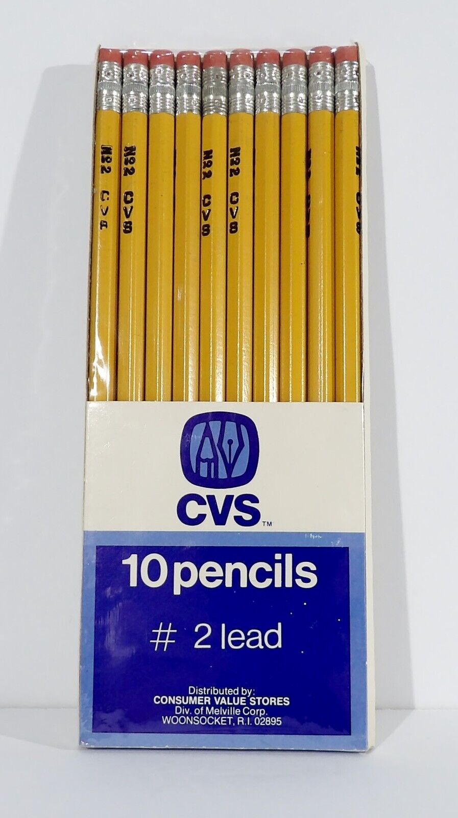 Vintage #2 CVS Pencils New Old Stock Sealed Pack of 10