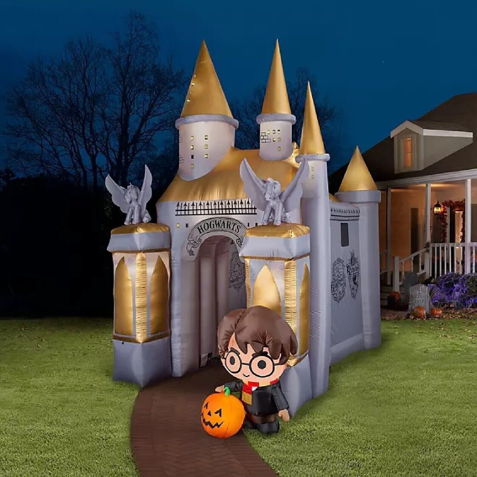 12 ft Colossal Harry Potter Castle Halloween Archway Inflatable Tunnel NIB