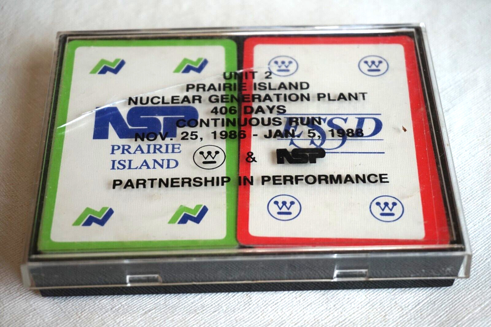 Playing Cards NSP Prairie Island & Westinghouse Nuclear Generation Plant 1980s