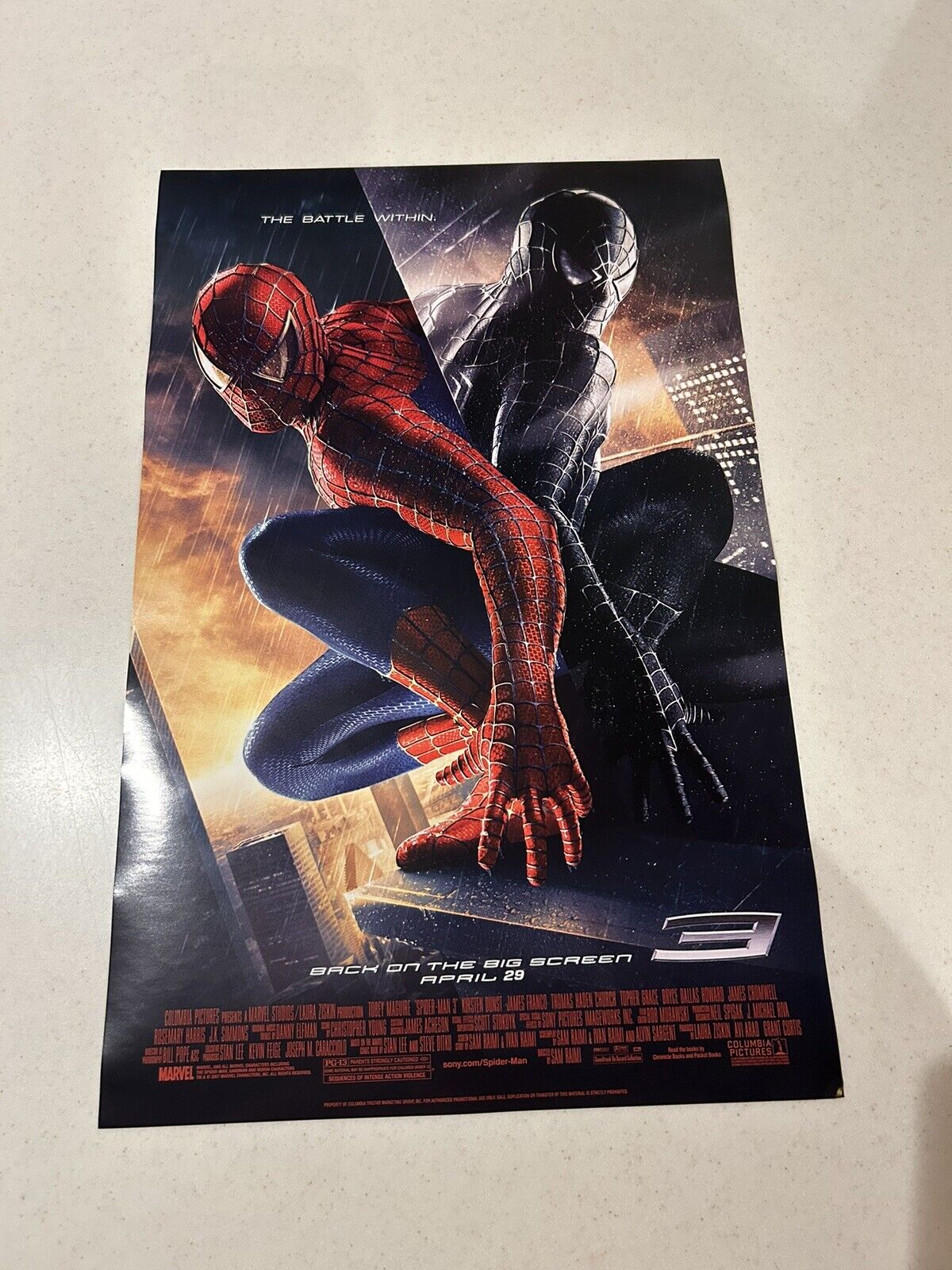NEW: Spider-Man 3 (2007) AMC Re-Release 04/29/2024 11 x 17 Poster Tobey Maguire