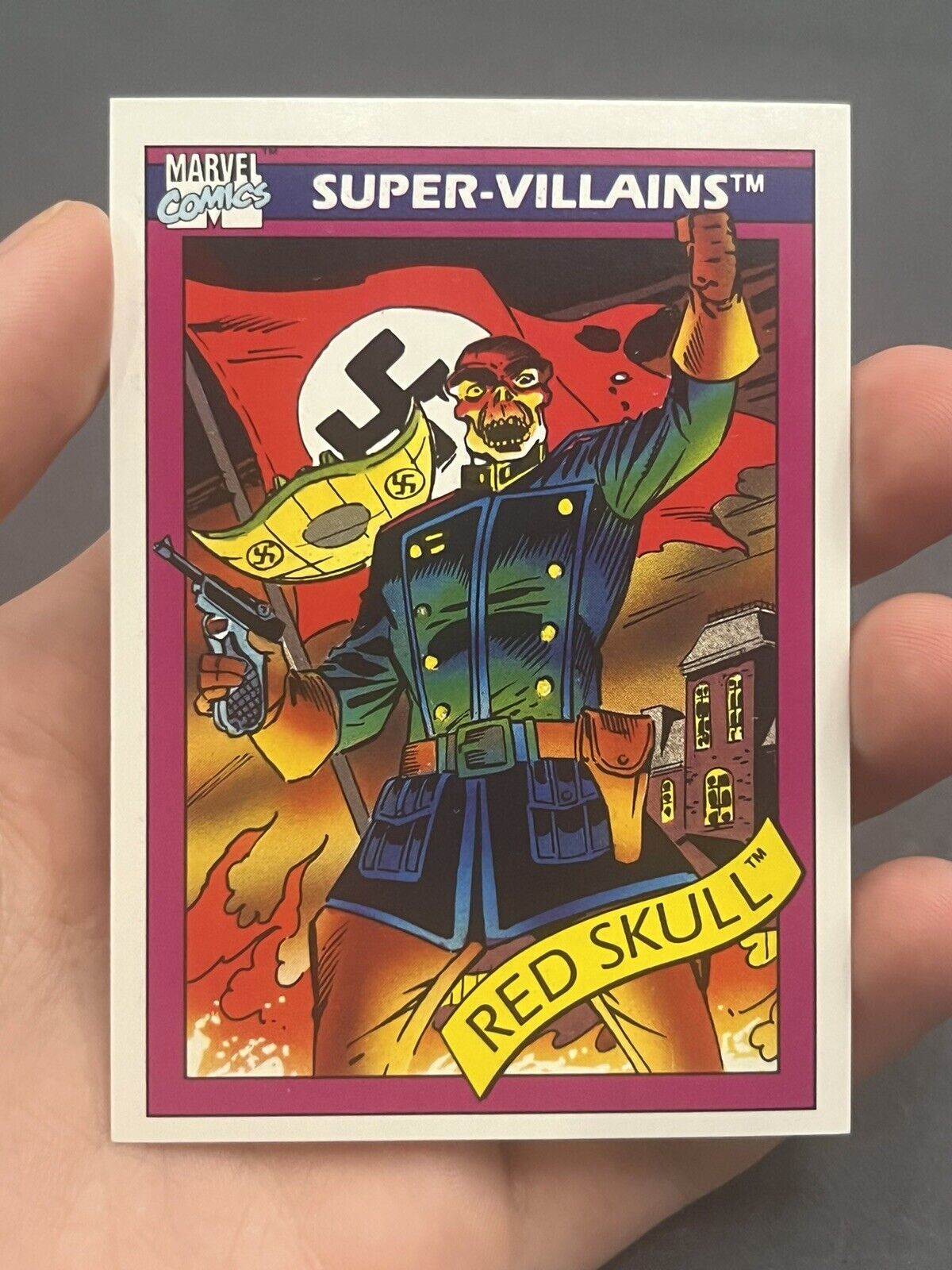 1990 Impel Marvel Comics Super Villains Series 1 RED SKULL #81
