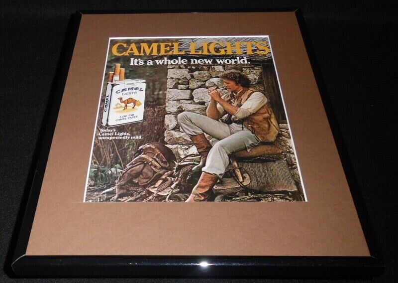 1984 Camel Lights Cigarettes Framed 11x14 ORIGINAL Vintage Advertisement D