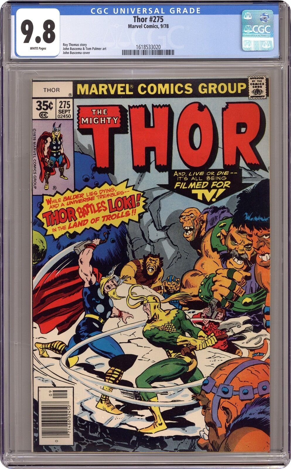 Thor #275 CGC 9.8 1978 1618533020
