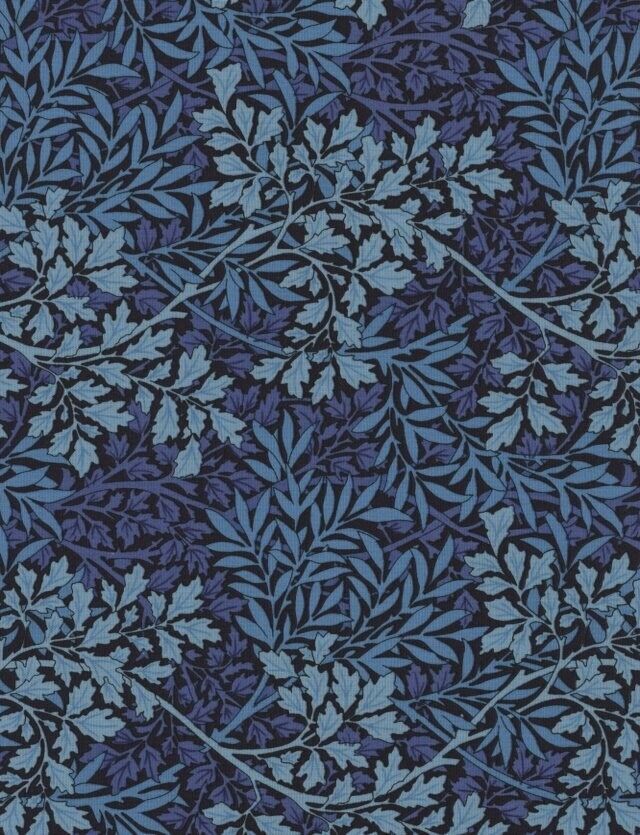 William Morris Foliage Woodrow John Dearle 1897 Reproduction Pre-cut FQ's Blue