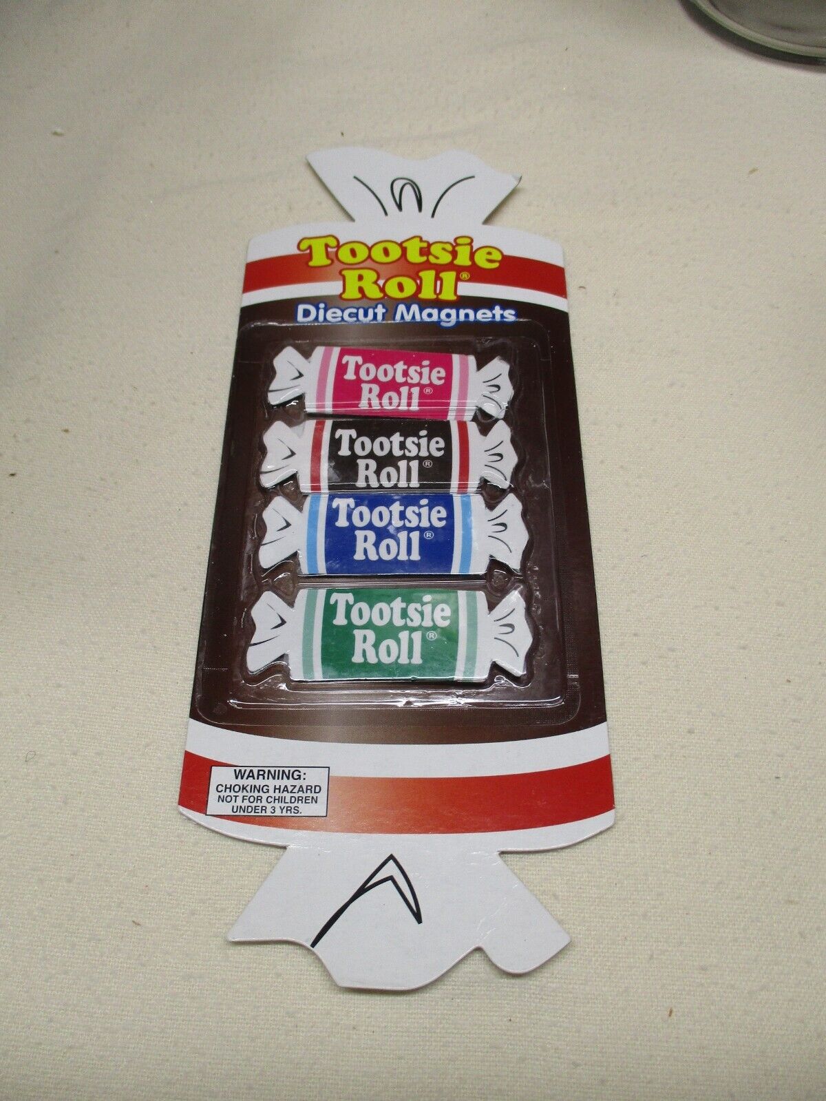 Vintage Tootsie Roll Diecut Magnets, New In Package