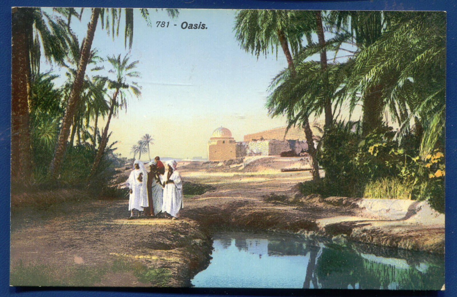 Tunisia Rivieri  Dans L\'Oasis old postcard #2