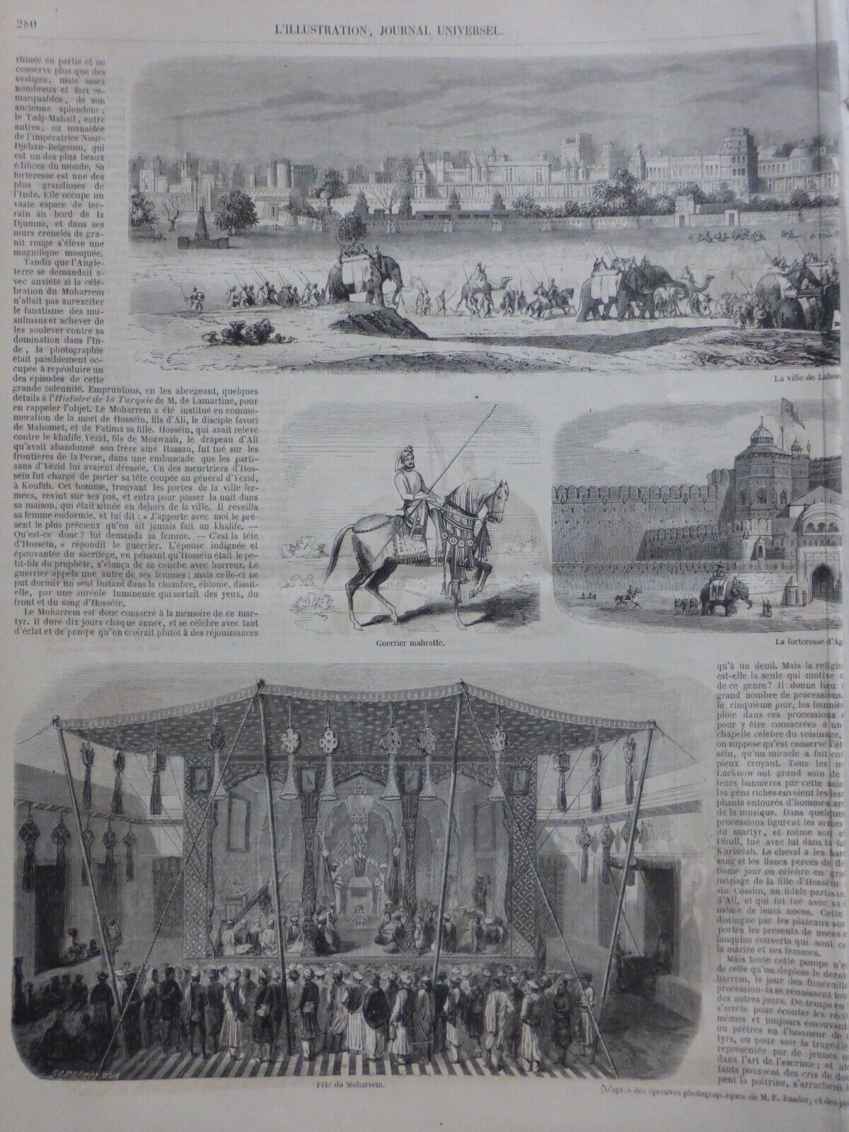 1857 I INDIA FETE MOHARREM WARRIOR MAHRATTE