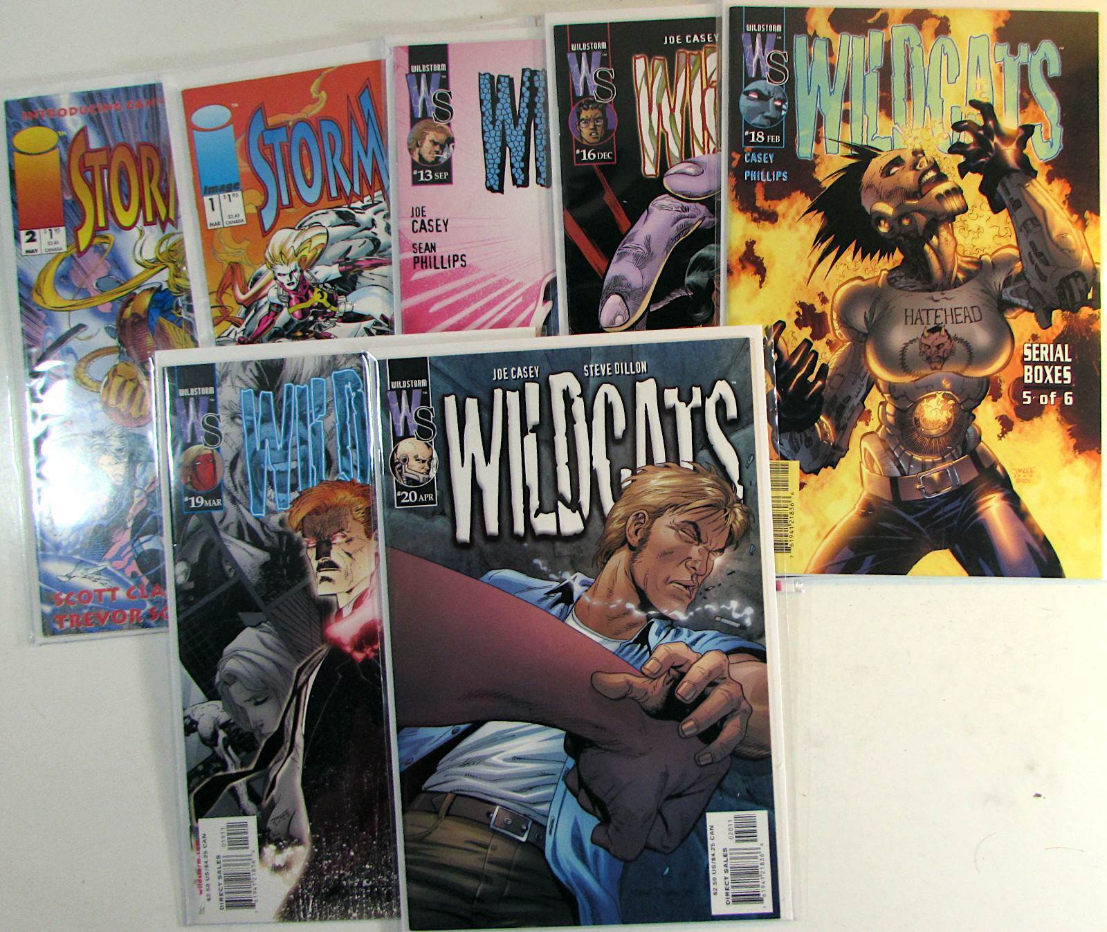 Mixed Lot of 7 #StormWatch 1,2,Wildcats 13,16,18,19,20 WildStorm (2000) Comics