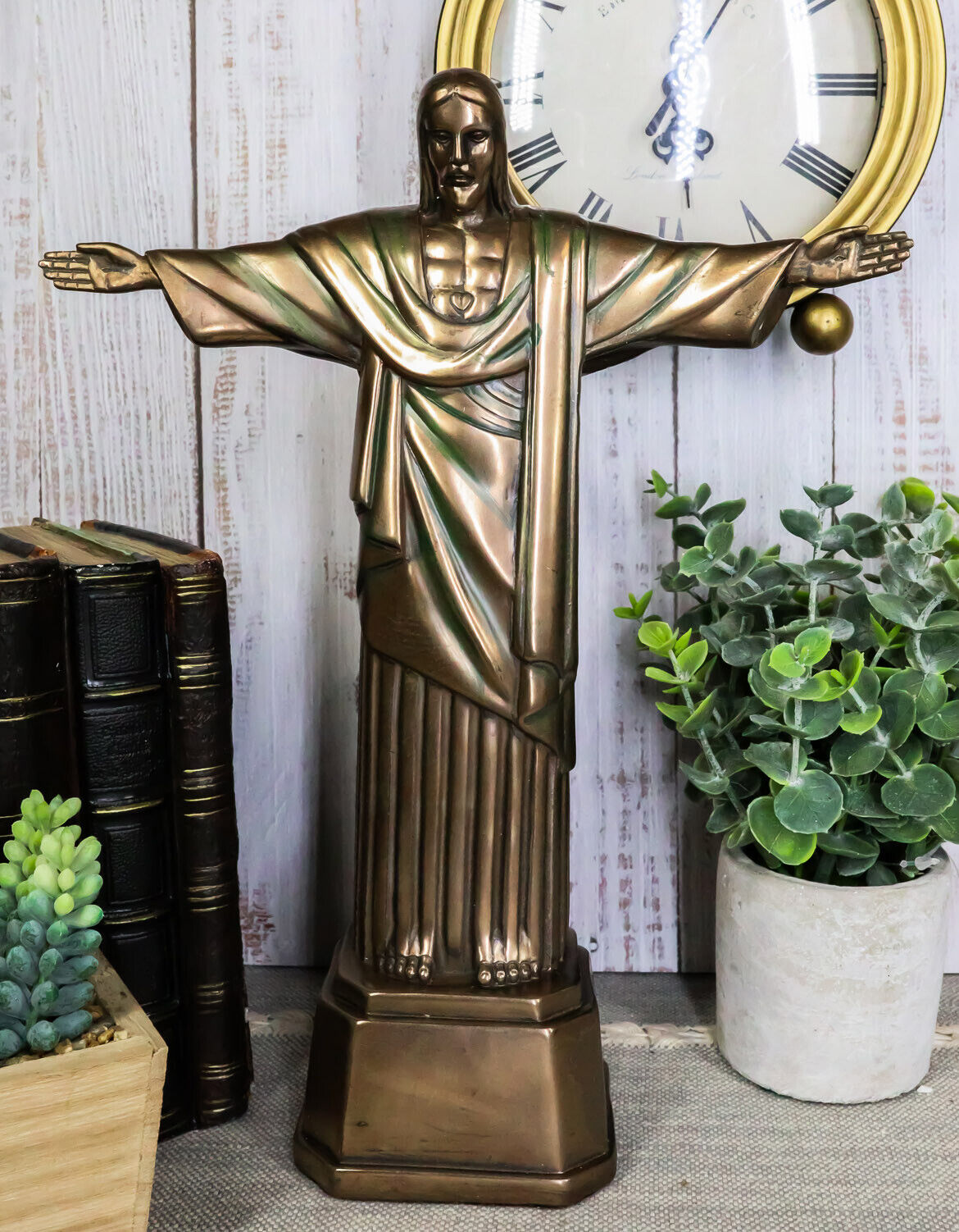 Christ The Redeemer Statue Of Jesus Brazil Corocovado Landmark Figurine 11.5\