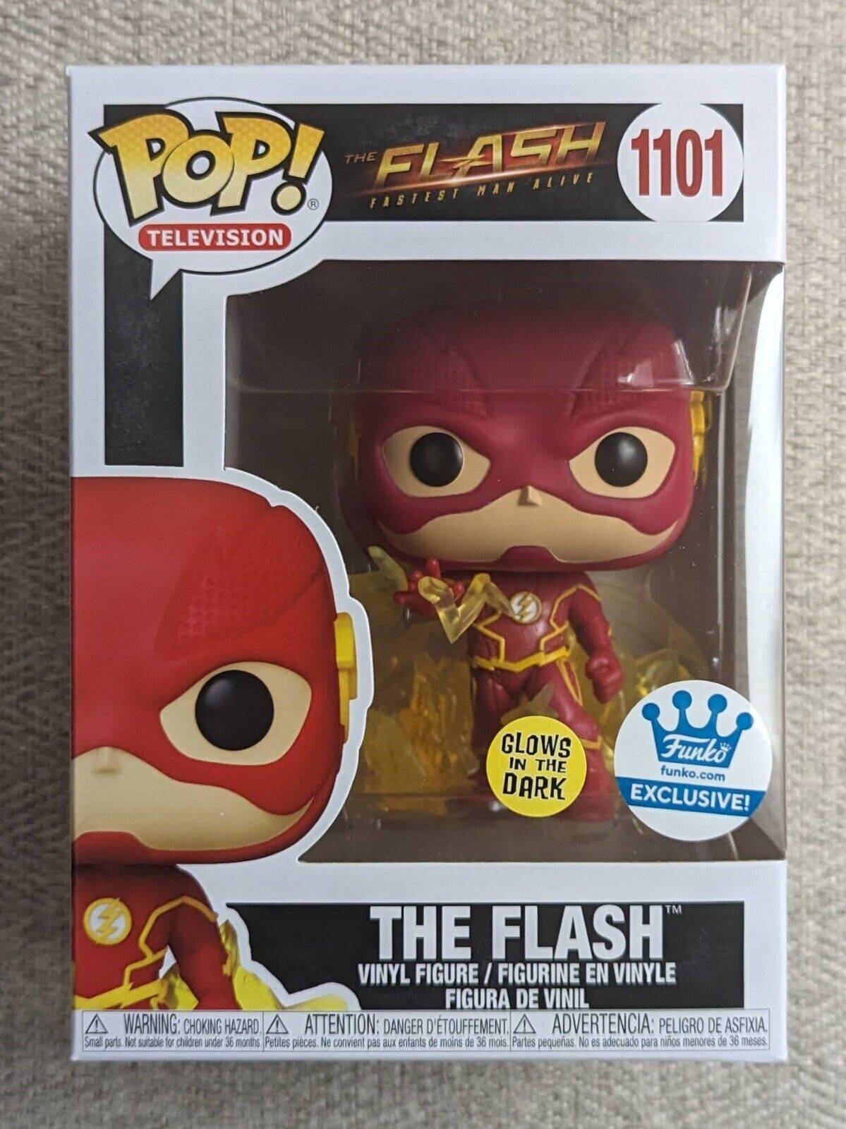 Funko POP The Flash (Glow in the Dark) Television DC #1101 Funko Shop Exclusive