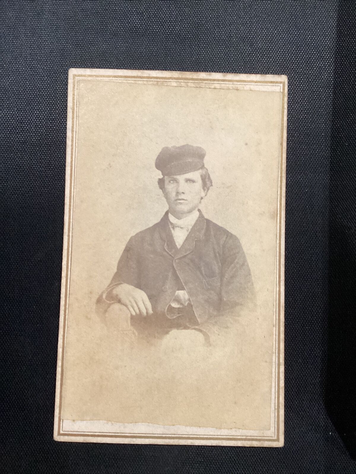 1865 Aug 14 CDV Photo SH Quayle Photographer Newburgh OH Jhonnie Davidson 