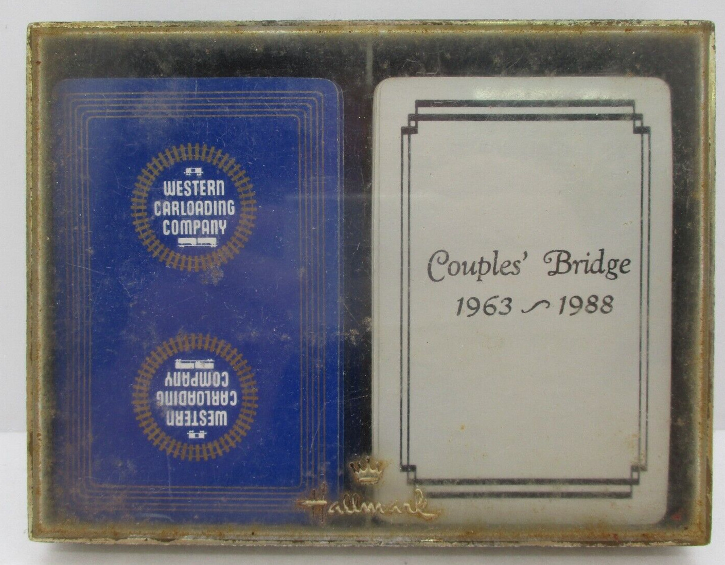 Vintage Playing Cards Western Carloading Company Couples Bridge