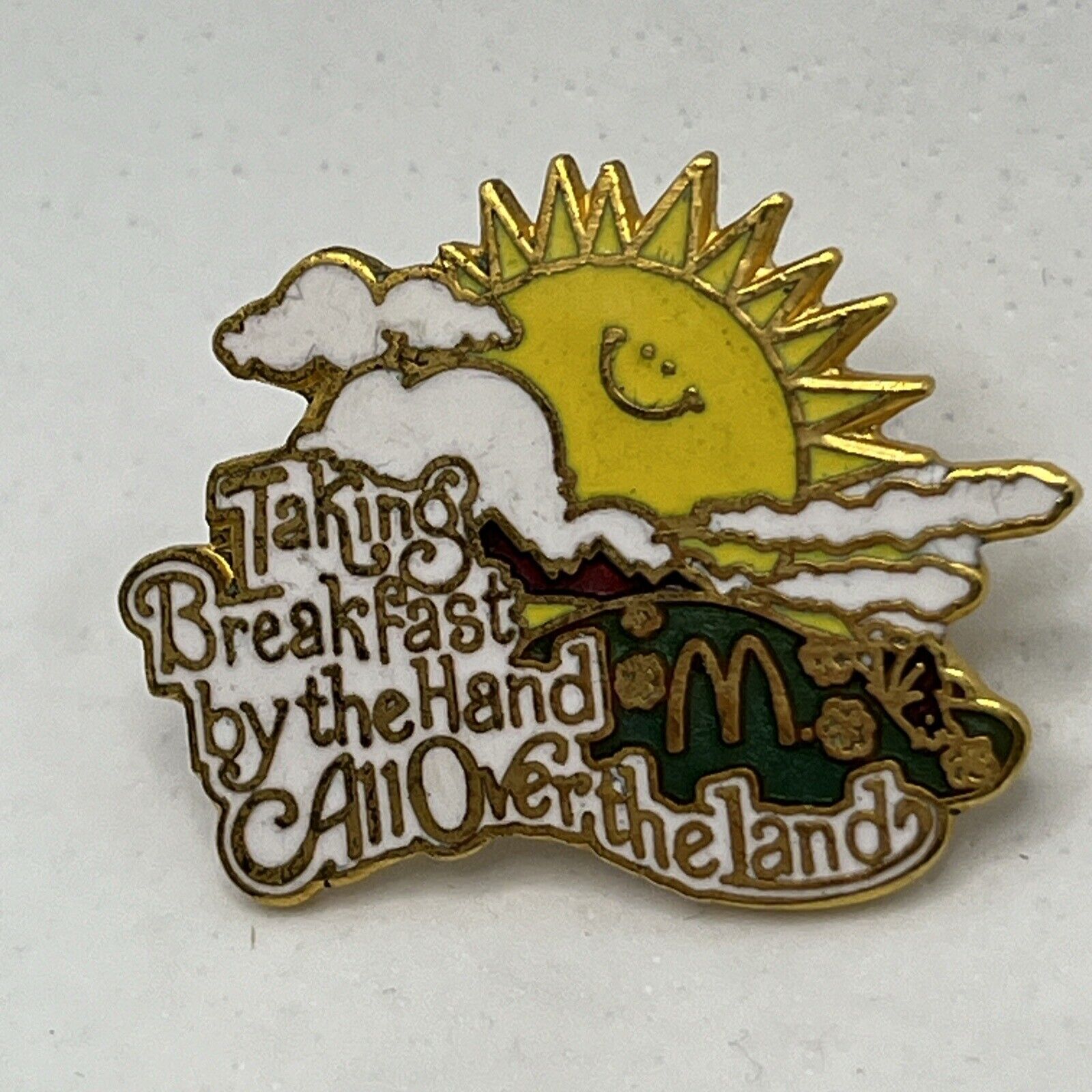 McDonald’s Taking Breakfast By The Hand All Over The Land Enamel Lapel Hat Pin