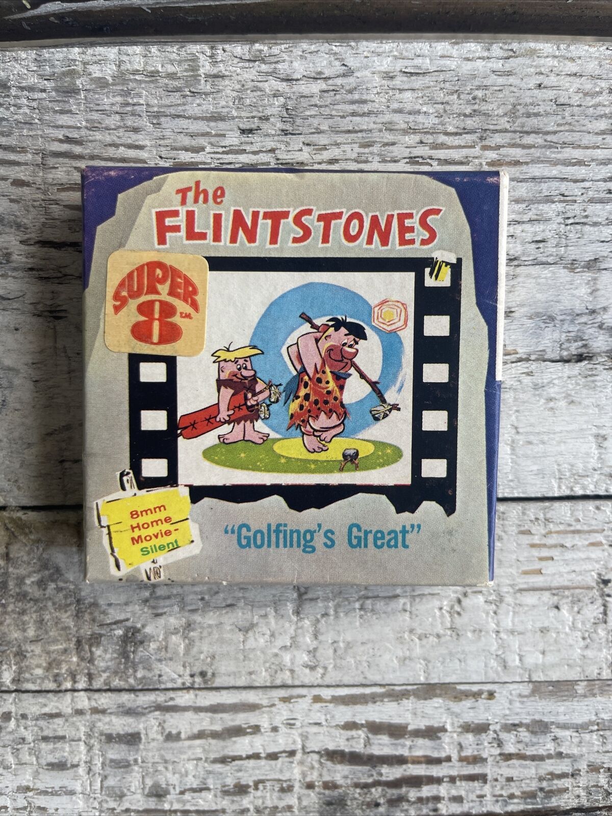 Vintage 1963 The Flintstones Golfing’s Great 8mm Reel Movie Silent Super 8