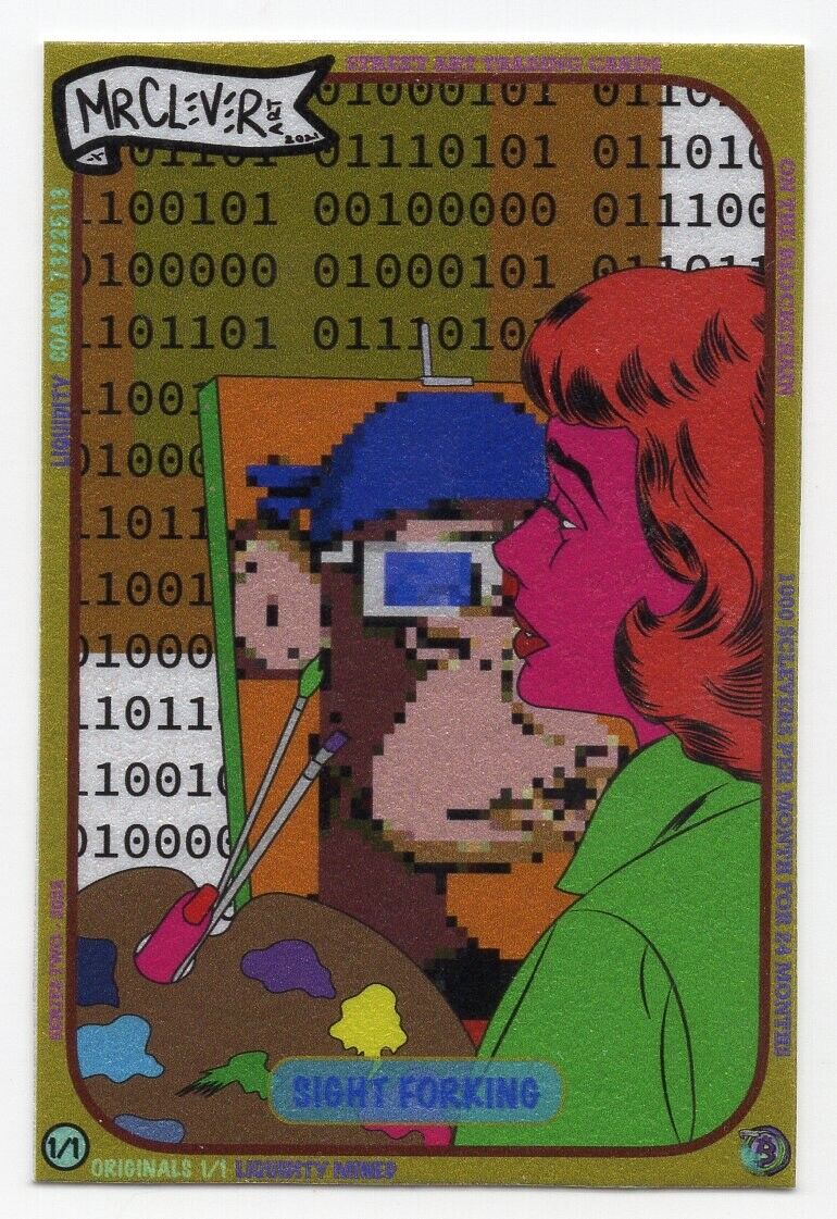 CleverVision Art Labs - FINAL PROTOTYPE FOR SALE - ACEO TRADING CARD - Mr Clever