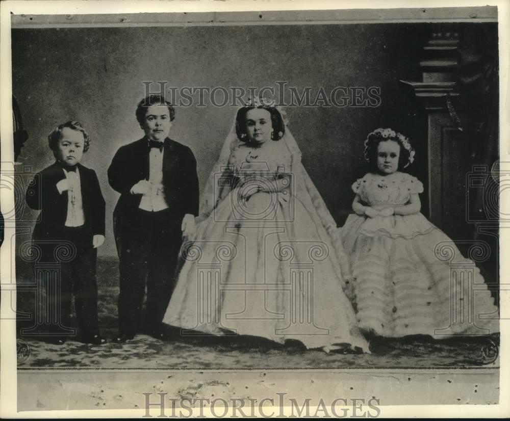 1863 Press Photo The marriage of Tom Thumb at Grace church in New York City