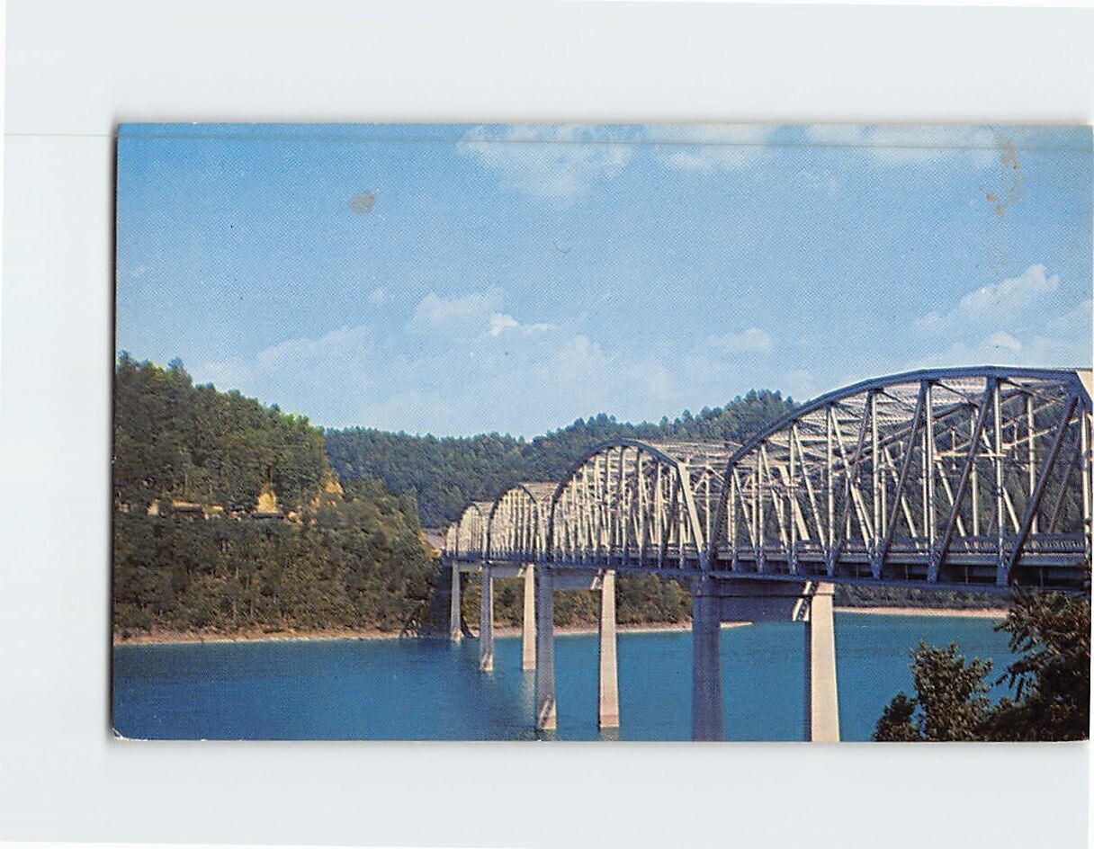Postcard Sligo Bridge Crossing Center Hill Lake Tennessee USA