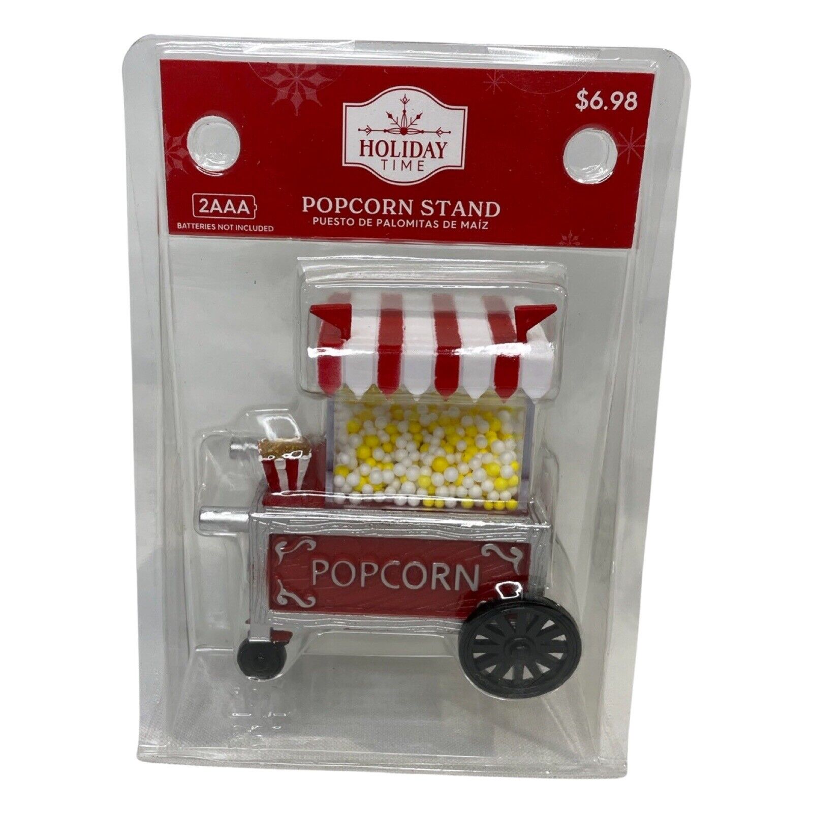 Holiday Time Animated Popcorn Stand Village Piece #928925