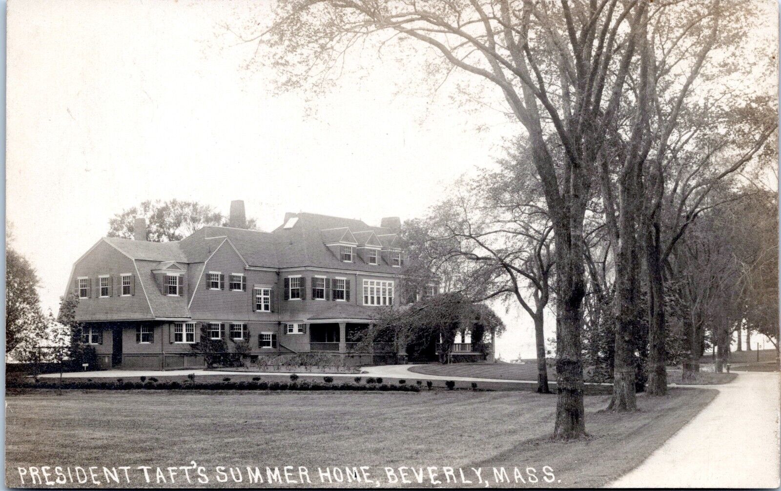 RPPC President Taft\'s Summer Home, Beverly, Massachusetts - Photo Postcard