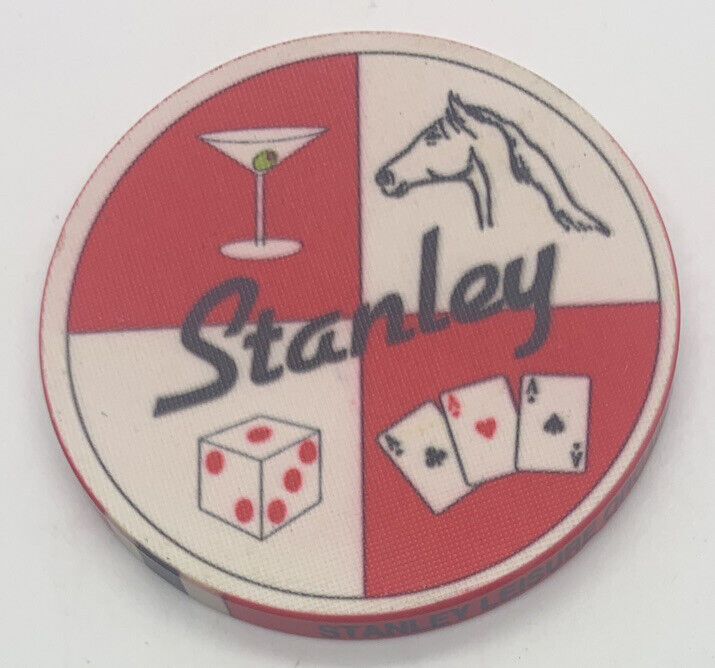 Stanley Casinos - Kung Hei Fat Choi - Red/white NCV Chip - United Kingdom - 1991