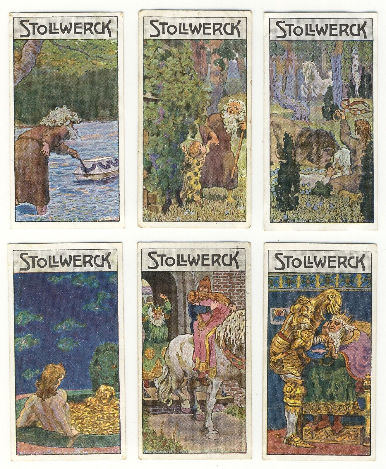 Stollwerck 1906 Group 400 The Prince with the Golden Hair set of 6 cards VG+