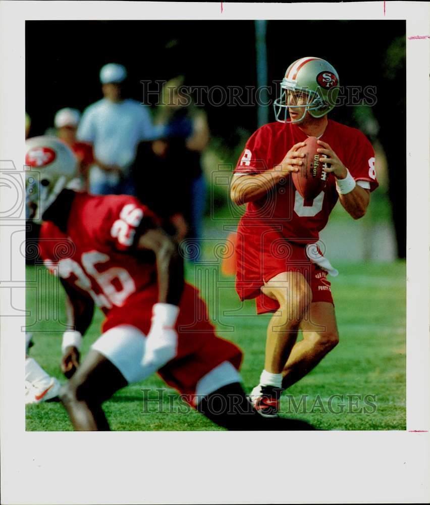 1994 Press Photo Steve Young, San Francisco 49er Quarterback at Rocklin Training