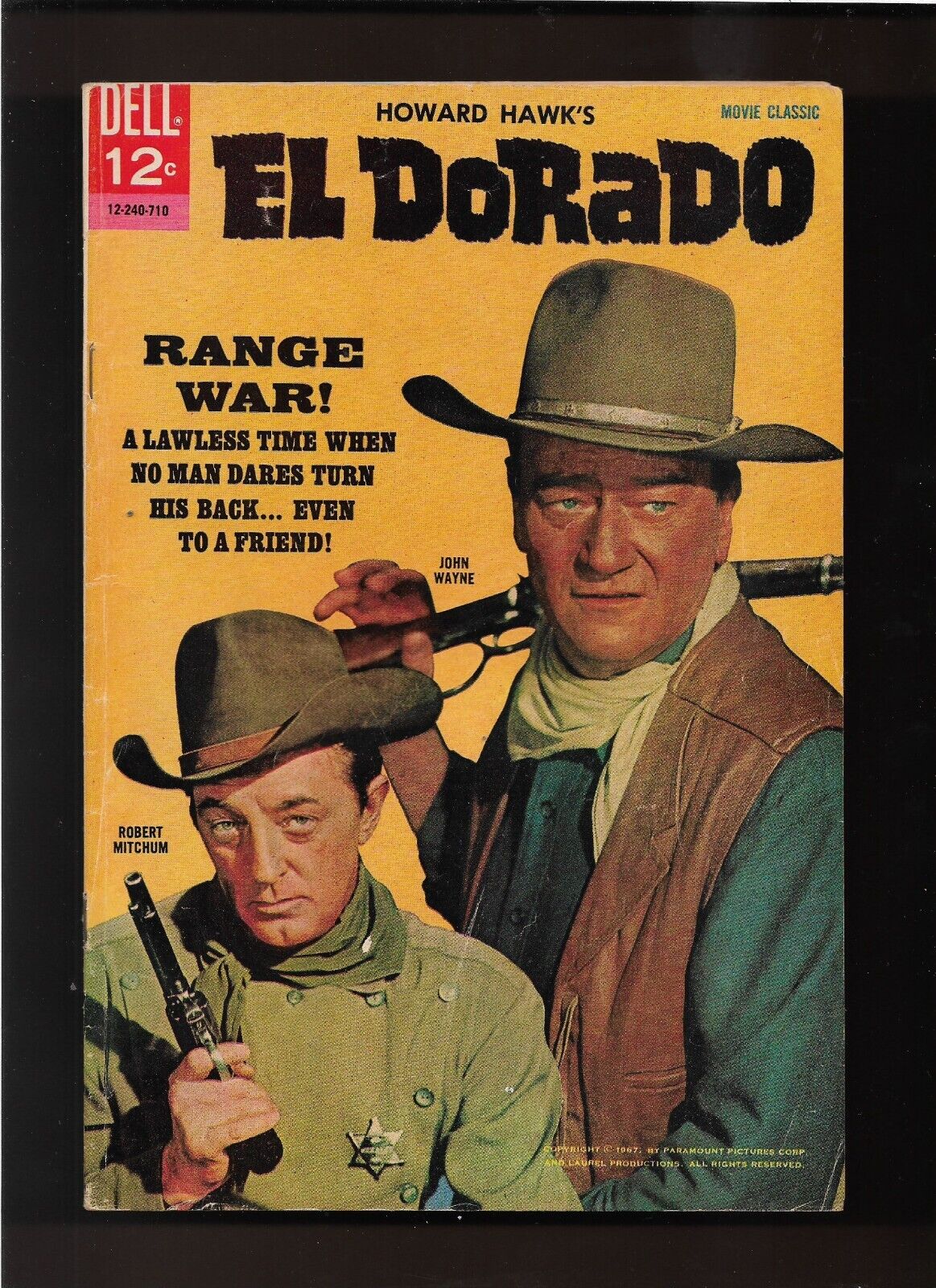 1966  EL DORADO  JOHN WAYNE DELL COMIC BOOK HIGHER GRADE COMPLETE & ORIGINAL