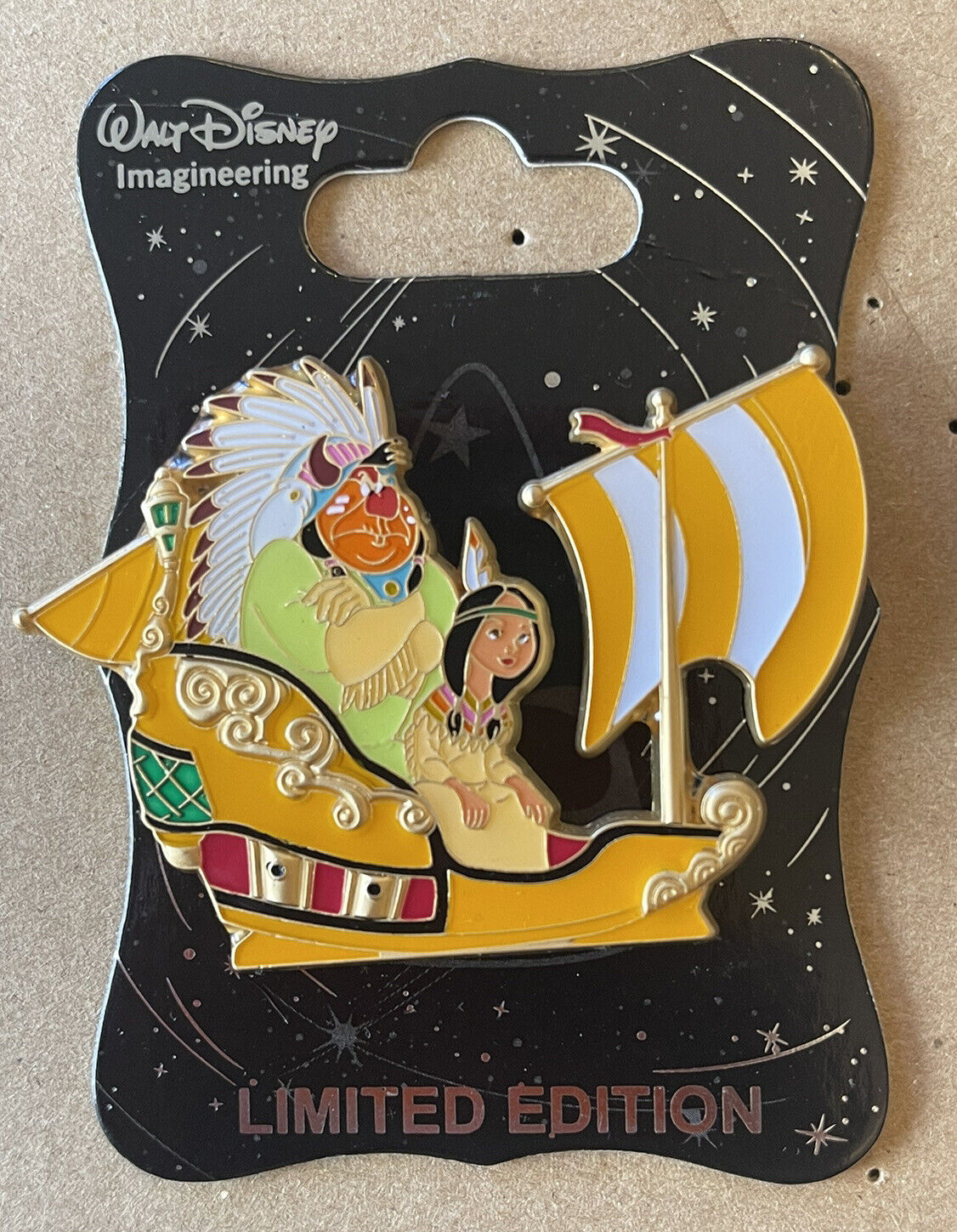 WDI Disney Peter Pan's Flight Tiger Lilly Chief Attraction Ship LE 300 Pin