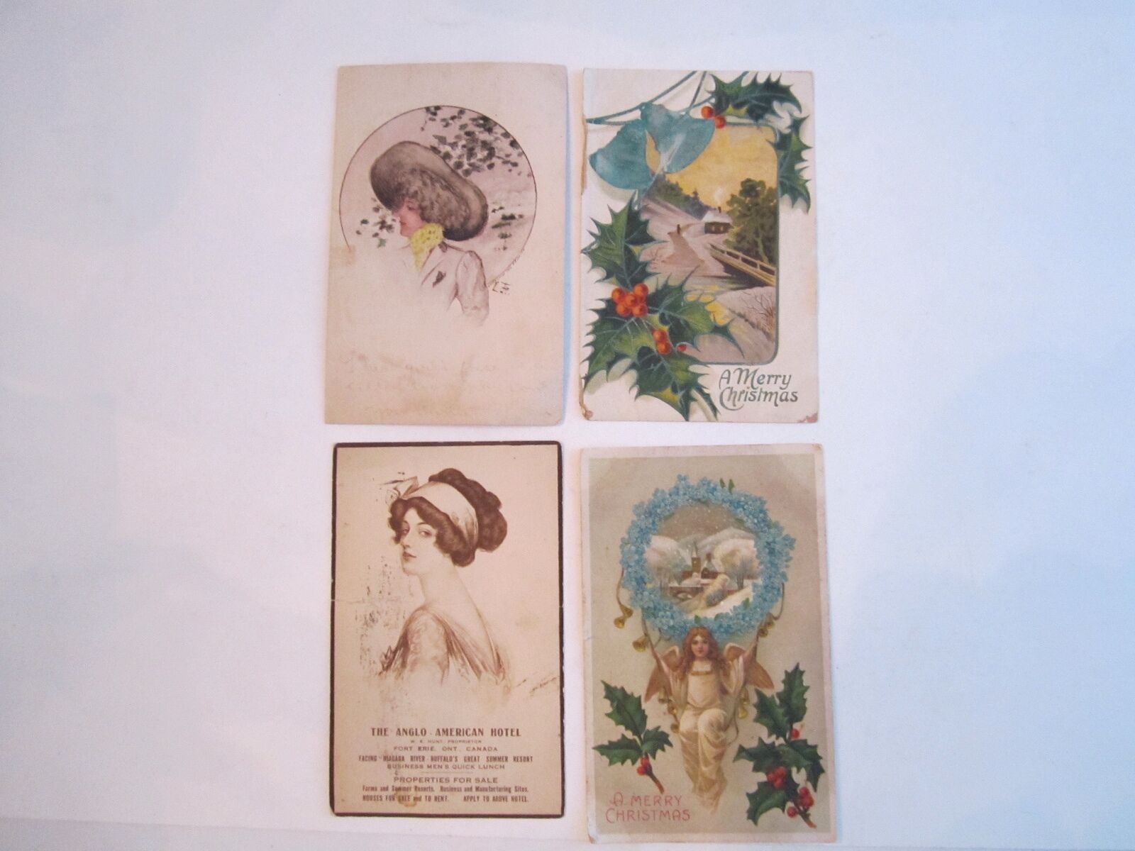 10 EARLY 1900\'S POSTCARDS - GREETING CARDS - MOST ARE STAMPED - LOT # 4 - BB-2