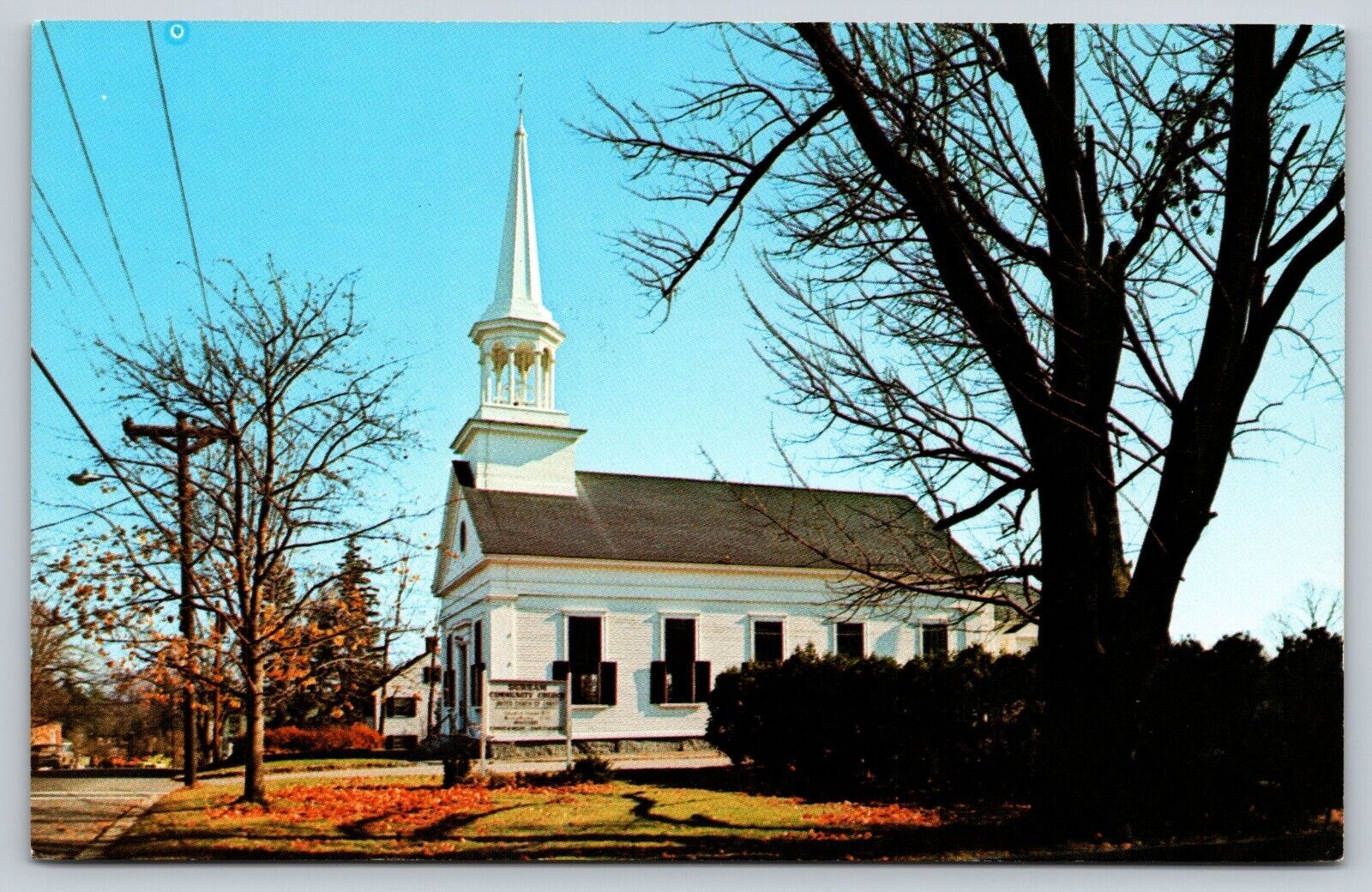 Postcard Durham Community Church Durham N H   [ge]