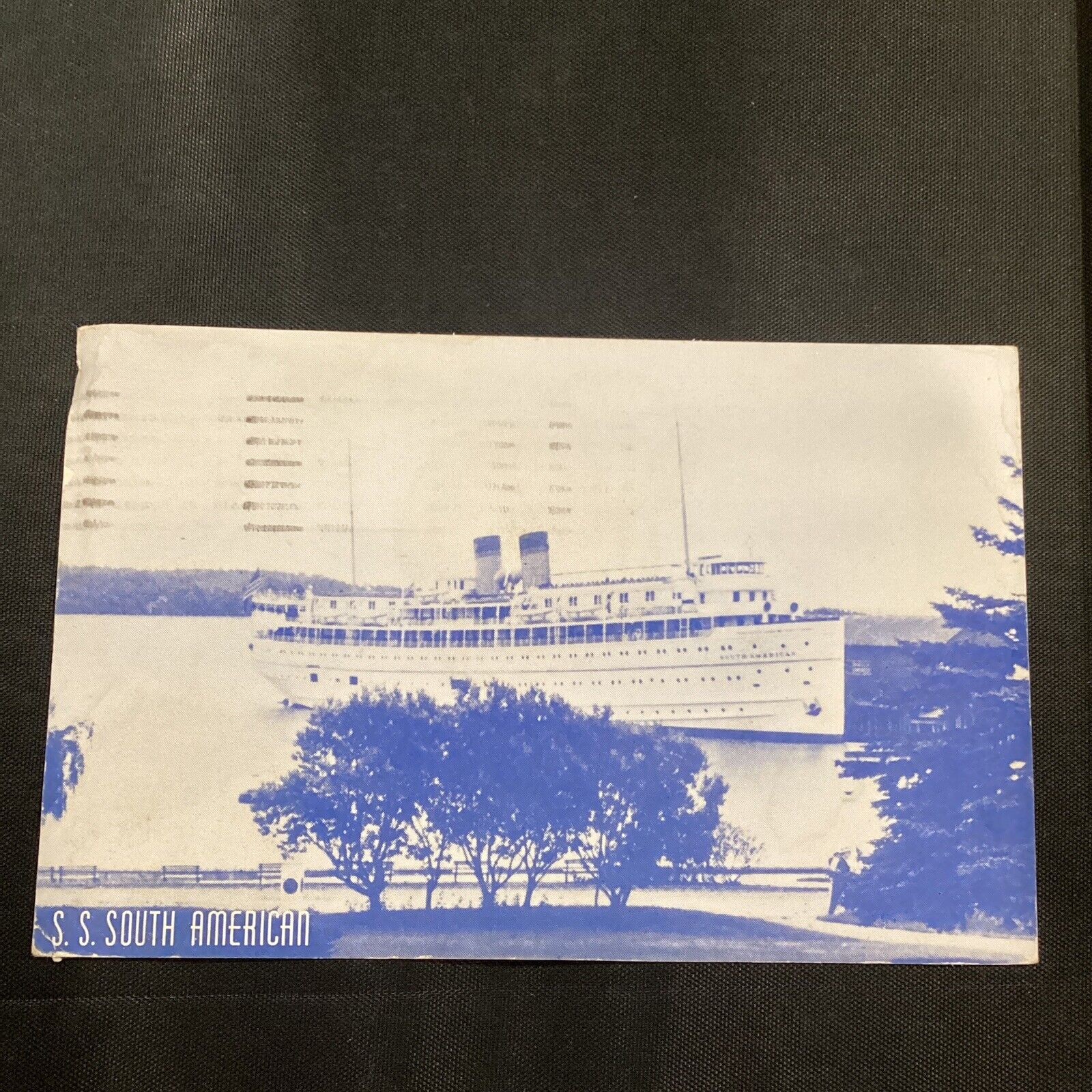 1948 SS South American Ocean Liner Postcard