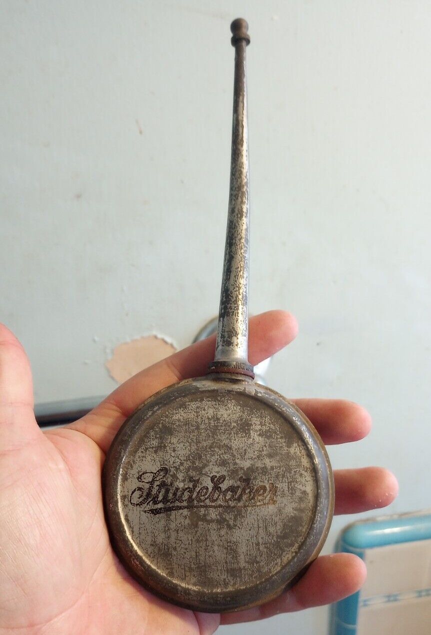 Rare Antique Studebaker Oil Can Oiler. Wow 