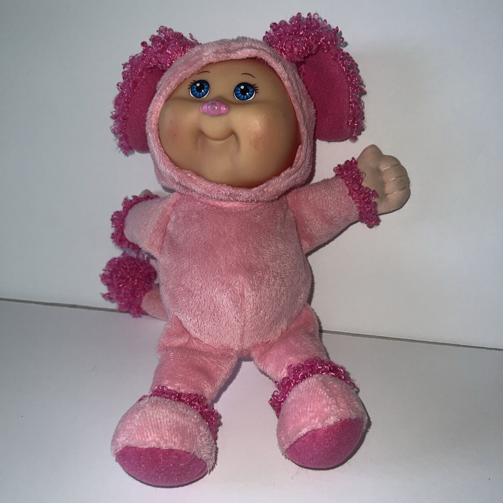 2011 Cabbage Patch  Cuties Pink Poodle Puppy Plush Baby Girl  9\