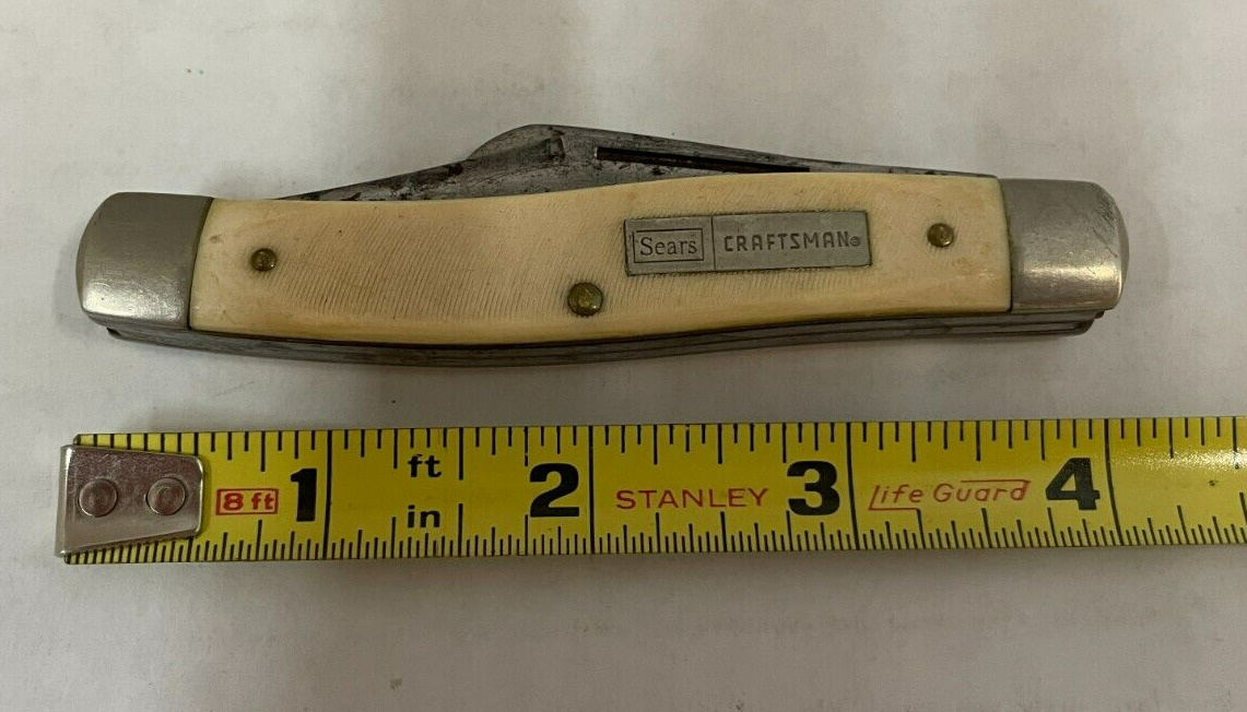 Vintage Sears Craftsman USA 95044 3-Blade Folding Pocket Knives