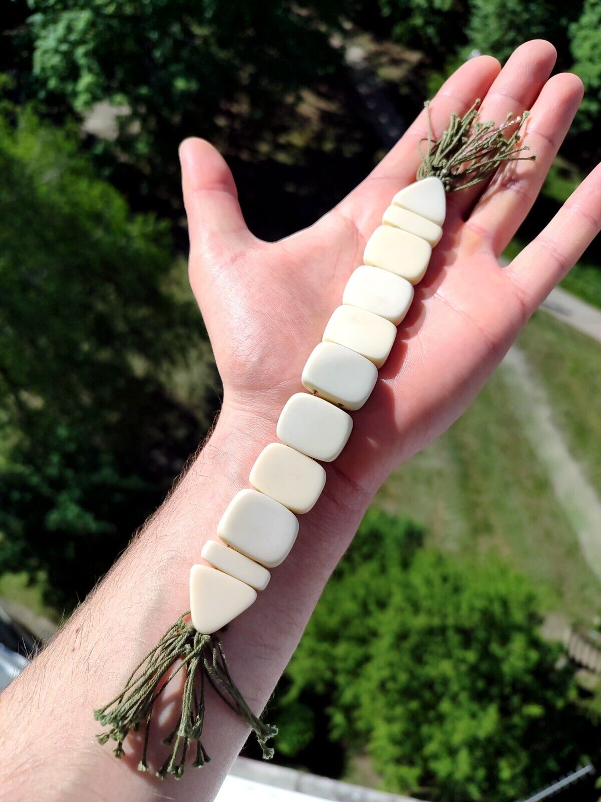 NEW White Flip Rosary Made in Prison Ukraine Handmade CHETKI Четки