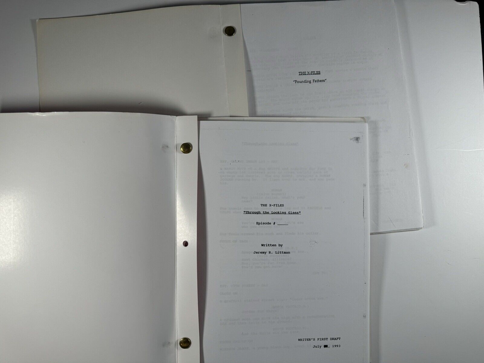 X-Files Two Never Made Episode Scripts 